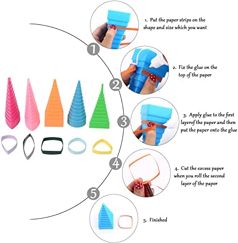 YURROAD 19-Piece Beginner Paper Quilling Tool Kit for 2D and 3D Paper Art - Image 3