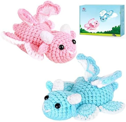 Crochetta Beginner Crochet Kit with Step-by-Step Video Tutorials, Learn to Crochet for Adults & Kids, Knitting Craft Supplies, Hanging Plants Home Decor (40%+ Yarn) by Crochetta