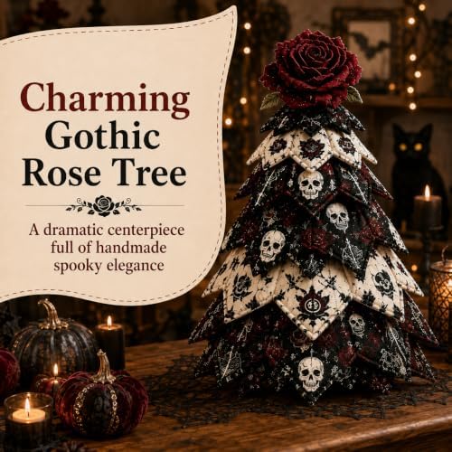 2026 New Christmas & Halloween DIY Quilted Fabric Tree Kit, 3D Layered Sewing Craft Set for Beginners, Christmas Tree Quilt Kit, Handmade Tabletop Holiday Decor, Gift for Craft Lover - Image 3
