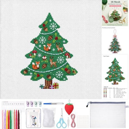 Rivvlive 26 Pcs Christmas Tree 18 Mesh Needlepoint Canvas Kit Beginner by Unknown