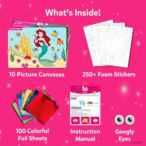 Skillmatics Foil Fun Disney Princess, Foil Art & Craft Kit, Gift for Kids - Image 3