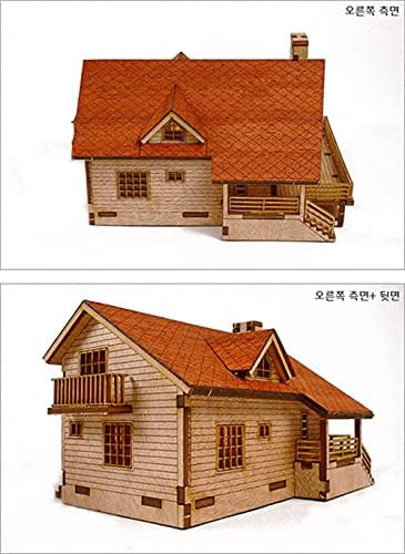 Desktop Wooden Model Kit Garden House A with a Large Deck by YOUNGMODELER by Young Modeler - Image 5