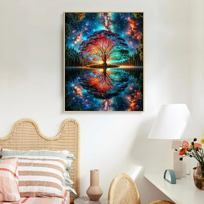 Paint by Numbers Kit for Adults, Tree of Life Acrylic Canvas Painting Set - Image 2