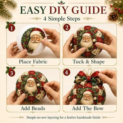 Christmas Classics Patchwork Ornament DIY Kit, Patchwork Ornament Kit (*D) - Image 5