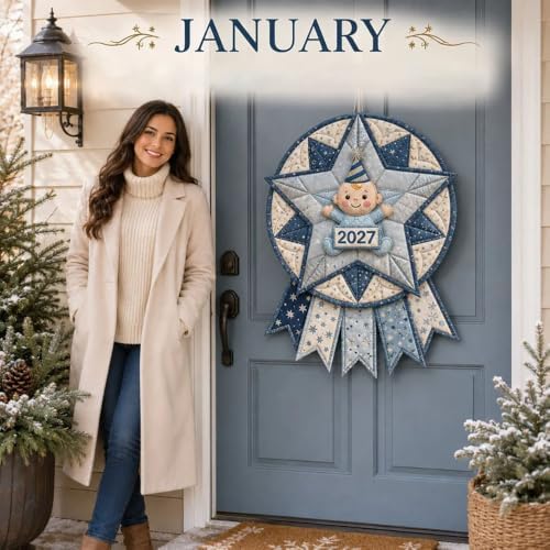 Beginner-Friendly 12- Month Themed 3D Quilted Door Hanger Sewing Kit Collection, DIY Fabric Patchwork Adults Craft Kit, Fall Art Wall Decor, Christmas Holiday Hanger，U1 - Image 7