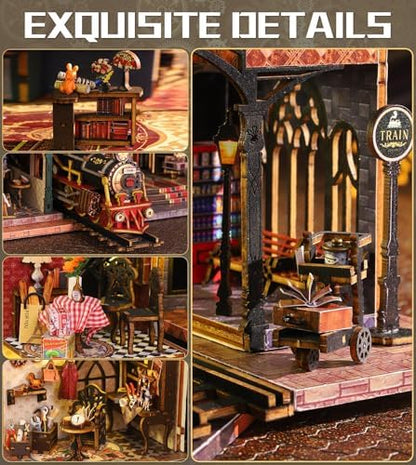 Spilay DIY Miniature House Kit for Adults, Vintage Dollhouse Building Kit - Image 3