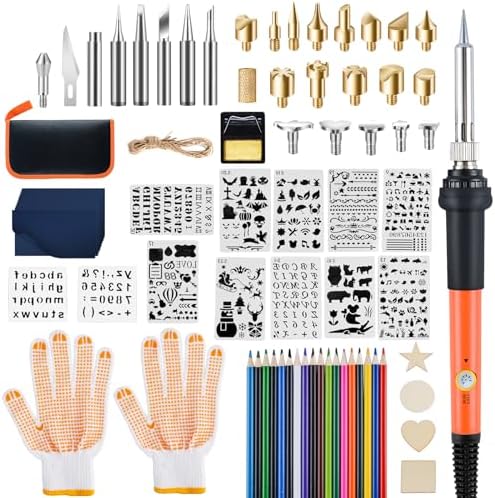 Ninonly Wood Burning Kit, 121 Pieces Wood Burning Tool by Ninonly