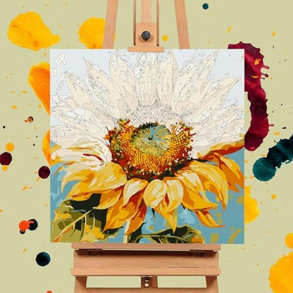 Offito Framed Paint by Numbers Kit for Adults Beginners, Sunflower - Image 4