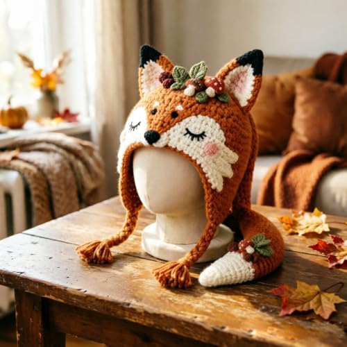 Fantasy Hood Hat DIY Crochet Kit Series for Beginners (Fox) - Image 3