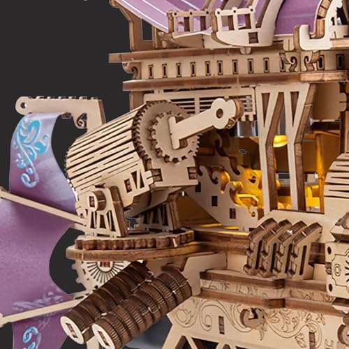 3D Wooden Puzzles for Adults, DIY Spacecraft Model Building Kit - Image 3