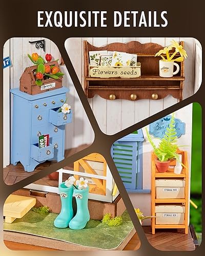 Rolife Greenhouse DIY Miniature Dollhouse Kit Creative Gift for Adults - Image 4