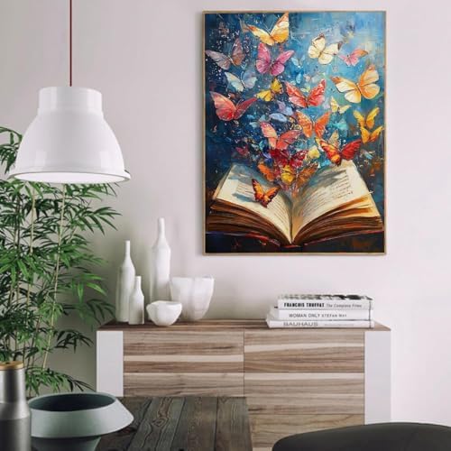 AIBOERL Paint by Numbers Kit for Adults Beginner,Butterfly Book, 12X16In - Image 5