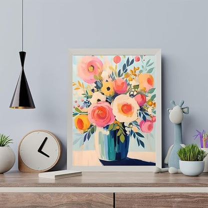 Arttoplus Flower Paint by Numbers Kit for Adults Beginner 16x20 inch - Image 5