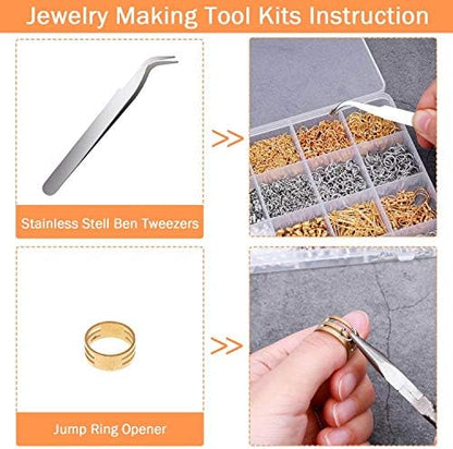 Anezus Earring Making Kit with Earring Hooks Findings, Earring Backs Posts, Jump Rings for Jewelry Making Supplies, 2320Pcs - Image 4