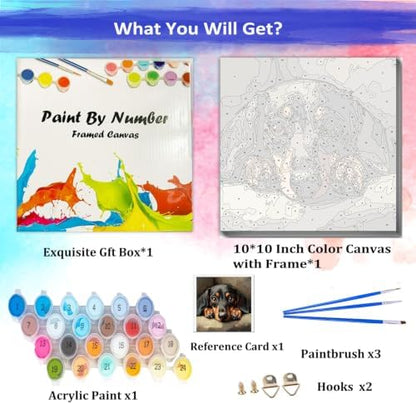 JUJUHOOD Christ Cross Paint by Numbers Kit for Adults Beginner & Kids Ages 8-12,Easy Flowers Paint by Number Without Easel, Acylic Paint by Numbers for Gift Home Wall Decor 10x10Inch - Image 4