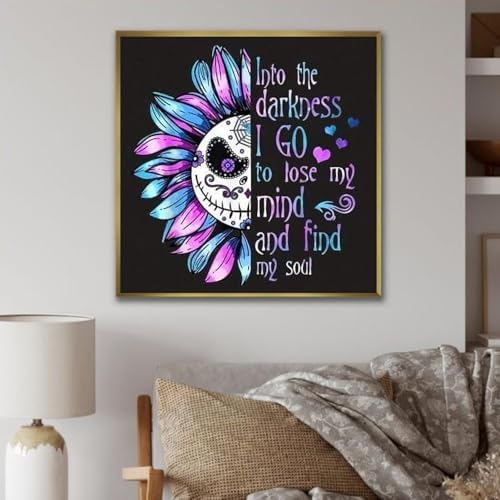 Xylogist Cute Sugar Skull Diamond Art Kits for Adults 14x14 Inch - Image 3