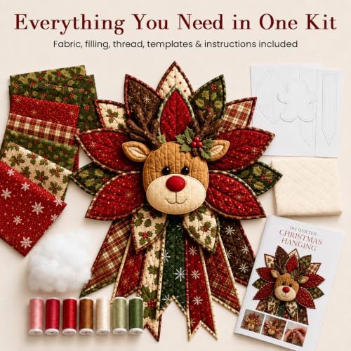 Daily Partner Quilted Christmas Door Hanging DIY Sewing Kit (C) - Image 2