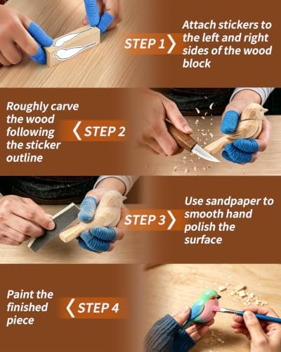 Wood Carving Hobby Kit for Adults & Teens, Beginner Whittling Craft Set - Image 4