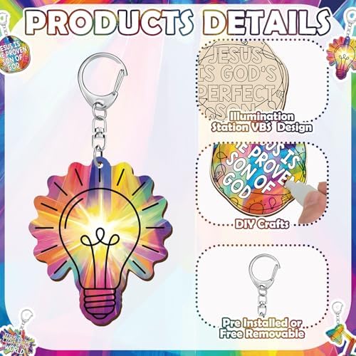 RattanView 24 Pcs VBS 2026 DIY Set Illumination Themed Craft - Image 3