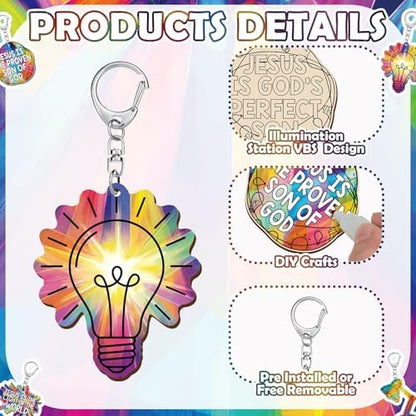 RattanView 24 Pcs VBS 2026 DIY Set Illumination Themed Craft - Image 3