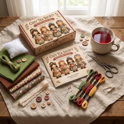 Forest Patchwork DIY Kit Series Beginner Sewing Craft Kit, #B - Image 4