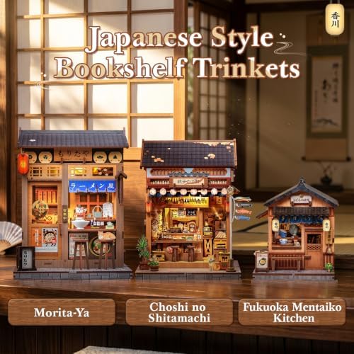 Fsolis DIY Book Nook Kit - Japanese Miniature Street Stall - Image 2