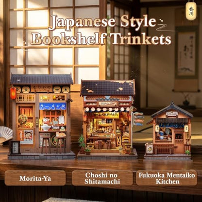 Fsolis DIY Book Nook Kit - Japanese Miniature Street Stall - Image 2