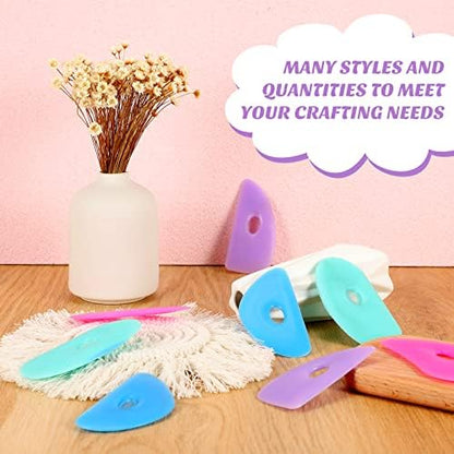 Sherr 12 Pcs Pottery Ribs Rubber Clay Tool, Stylish Style, Vivid Color - Image 4