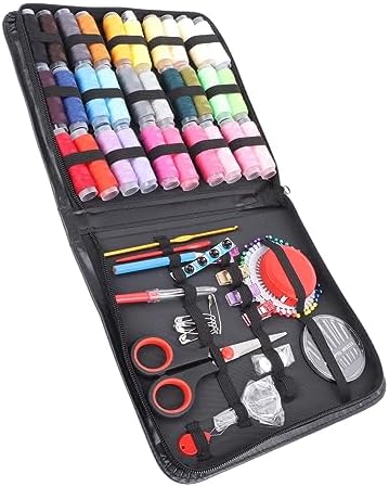 Aqur2020 126pcs Sewing Kit with Case, Complete Tools Portable Sewing Supplies for Adults Beginner, with Thread Scissors Needles, for Home Traveling DIY Craft - Image 4