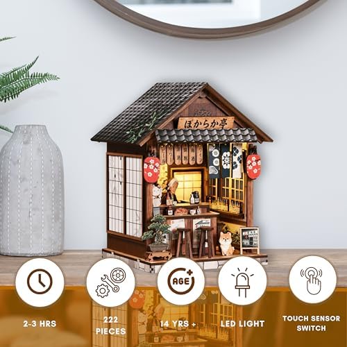 DIY Book Nook Kit LED 3D Wooden Puzzle (The Mellow Pub) - Image 2