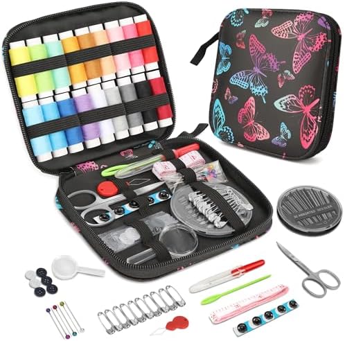 KEYHOT Sewing Kit for Adults, Needle and Thread Kit, Travel Size 87 Pcs by KEYHOT