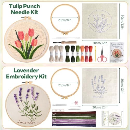 AERXSRET Punch Needle Kit and Embroidery Kit for Adult Beginners, DIY Craft - Image 2