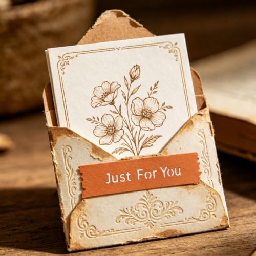Tags Greetings Frames Cutting Die 5 Styles Label Text Stencils with 40 Sheets Cardstock & Tweezers, All-in-One Craft Kit for DIY Scrapbooking Birthday Greeting Card Album Photo Decor - Image 5