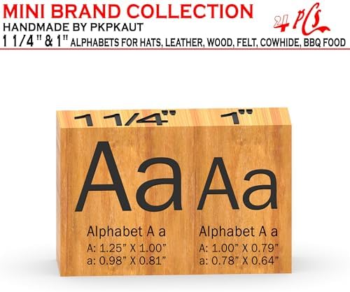 4Pcs Letters Branding Iron for Wood, Leather Branding Stamp (A a) - Image 2