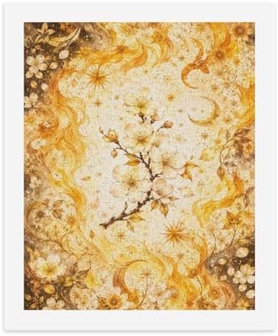 Bozfoxa Paint by Numbers Kit for Adults Beginner Golden Moon Floral by Unknown