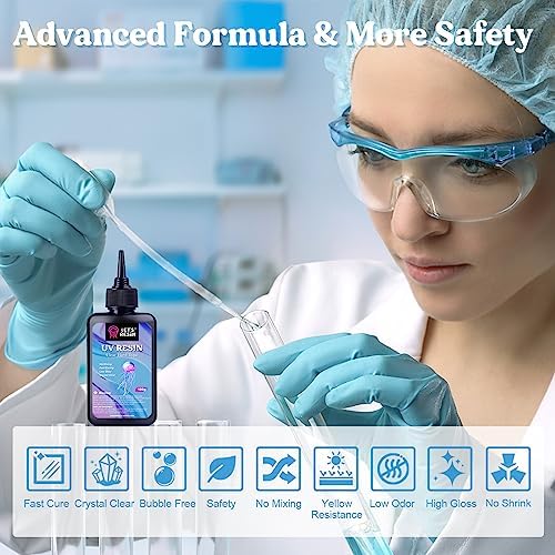 LET'S RESIN UV Resin with Light, Upgraded 200g Starter Kit for Jewelry - Image 3