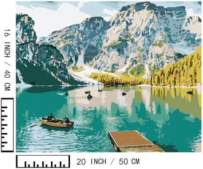 BAISITE Paint by Numbers Kit for Adults,16" Wx20 L 2 Pack Canvas for Painting Kits for Adults in Colorful Box 281282 Already Framed - Image 7