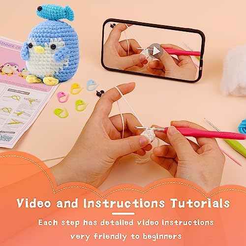 IMZAY Crochet Kit for Beginners Crochet Kits Beginner Animal Crochet Kit - Image 4