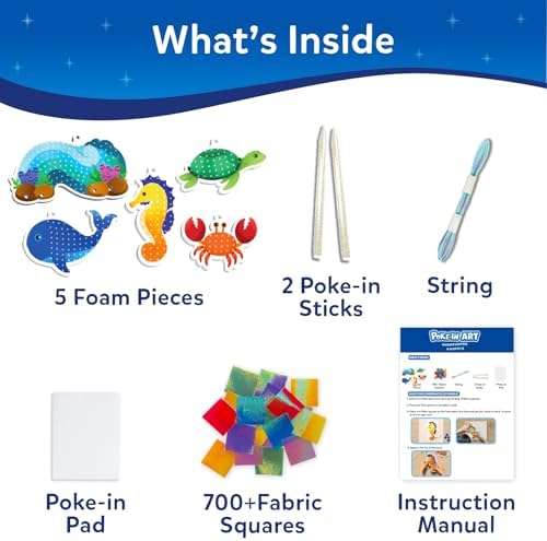 Skillmatics Poke-in Art – Underwater Animals, Wood Craft Kit, Gift for Kids - Image 3