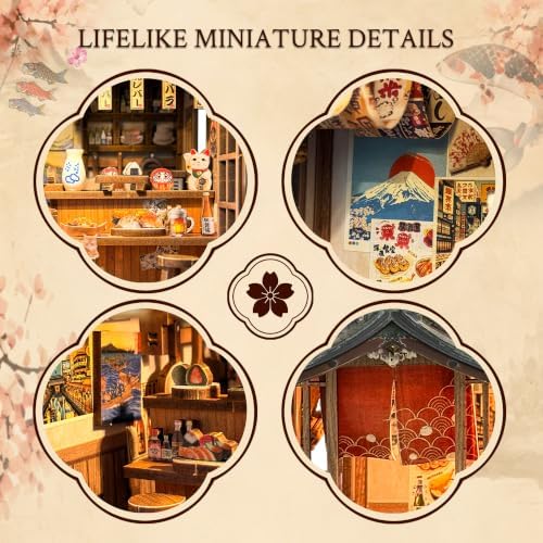 Japanese Book Nook Kit for Adults with Lights, Bridgeside Machiya - Image 6