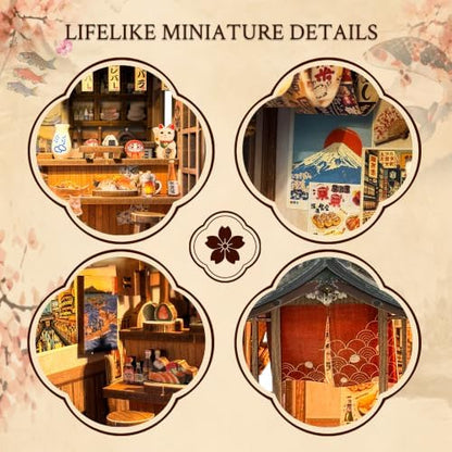 Japanese Book Nook Kit for Adults with Lights, Bridgeside Machiya - Image 6