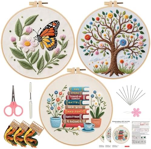COCOMOX Embroidery Kit for Beginners, Cross Stitch Kits by COCOMOX