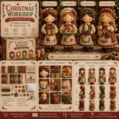 Forest Patchwork DIY Kit Series Beginner Sewing Craft Kit, #B - Image 5