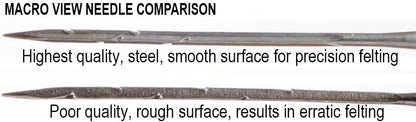 Felting Needles, 36 Gauge Star, Groz-Beckert High Carbon Steel, 5 Pack - Image 2