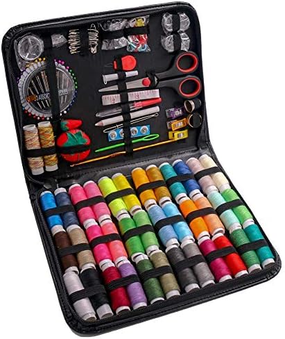 183PCS Premium Sewing Machine Kit, 38 XL Thread Spools Large Sewing Kits for Adults, College Students, Beginners, Emergency, Sewing Supplies Kit Including Professional Sewing Accessories by Biaogan