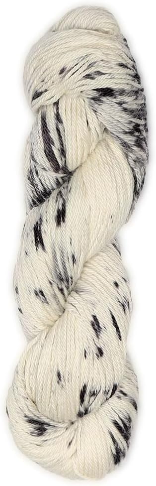 100% Baby Alpaca Yarn Wool 100g Hank DK Weight Hand Dyed Made in Peru - Heavenly Soft and Perfect for Knitting and Crocheting (Dalmatian, DK Hand Dyed - 100g Hank)