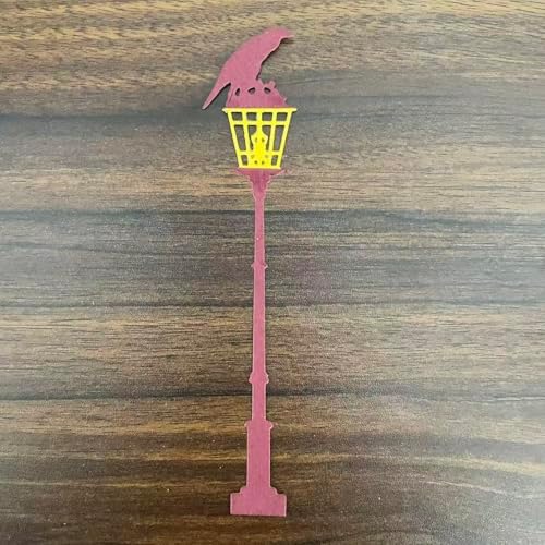 Halloween Crow Street Lamp Die Cuts for Card Making, Halloween Cutting Dies for DIY Scrapbooking Photo Album Decorative Embossing Paper Dies for Card Making Templated - Image 4