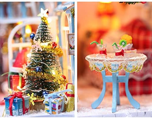 GuDoQi DIY Miniature Dollhouse Kit, Tiny House kit with Music, Miniature House Kit 1:24 Scale, Great Handmade Crafts Gift for Birthday, Christmas Night - Image 3
