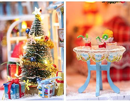 GuDoQi DIY Miniature Dollhouse Kit, Tiny House kit with Music, Miniature House Kit 1:24 Scale, Great Handmade Crafts Gift for Birthday, Christmas Night - Image 3