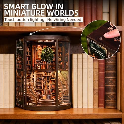 CRIOLPO Book Nook Kits DIY Miniature House Kit with LED Lights for Adults - Image 2